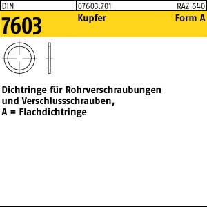25 Kupfer Dichtringe DIN 7603 Form A 60x68x2,5