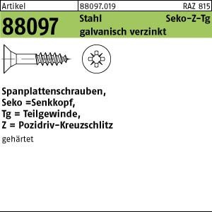 200 Senkkopf Spanplattenschrauben verzinkt -Z 4,5x80 /48