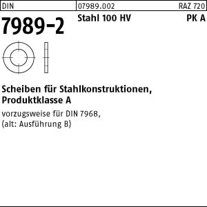 100 Scheiben DIN 7989 -2 Stahl 14 Pk A ÜH 13,5x24x8