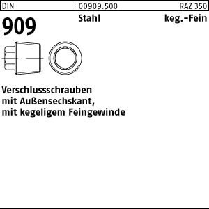 25 Verschlußschrauben DIN 909 Stahl M24x1,5