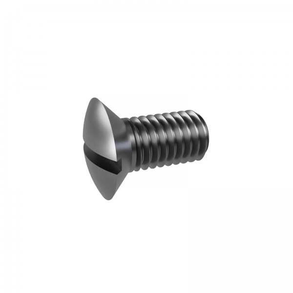 100 Schlitz Linsensenkschrauben DIN 964 4.8 verzinkt M8x20