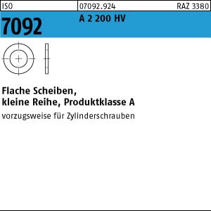 1000 Scheiben ISO 7092 A2 6 ( 6,4x11x1,6) 200 HV V2A Edelstahl