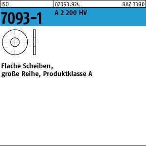 1000 Edelstahl V2A Unterlegscheiben ISO 7093 -1 A2 200HV M4