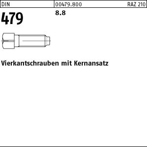 25 Vierkantschrauben DIN 479 8.8 Stahl M12x60