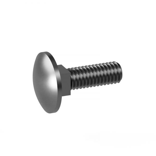 100 Schloßschrauben + Mutter DIN 603 verzinkt M6x120