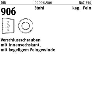 10 Verschlußschrauben DIN 906 Stahl M36x2