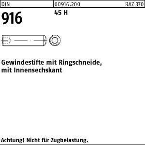 500 Inbus Gewindestifte DIN 916 45H schwarz M2,5x4