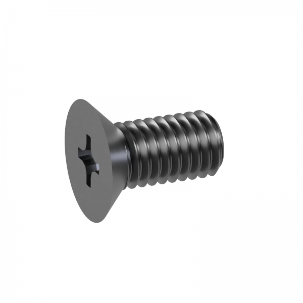 200 Krz. Senkkopfschrauben ISO 7046 -1 4.8 -H verzinkt M2,5x6