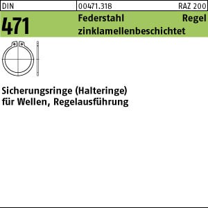 1000 Sicherungsringe DIN 471 zinklamellenbeschichtet 15x1