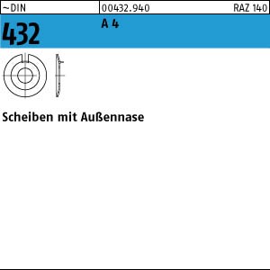 25 Edelstahl V4A Scheiben DIN 432 A4 10,5