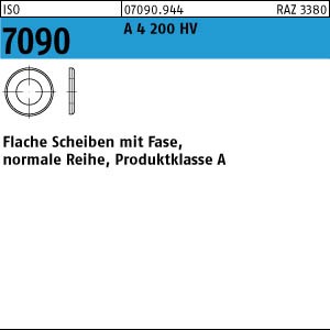 10 Edelstahl V4A Unterlegscheiben ISO 7090 A4 M42 (45x78x8 )
