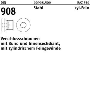 1 Verschlußschrauben DIN 908 Stahl M52x2