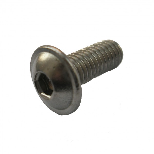 500 Edelstahl V2A Innensechskant Linsenflanschschrauben ISO 7380 -2 A2 M5x10