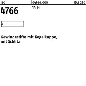 200 Schlitz Gewindestifte ISO 4766 14H Stahl M2,5x16