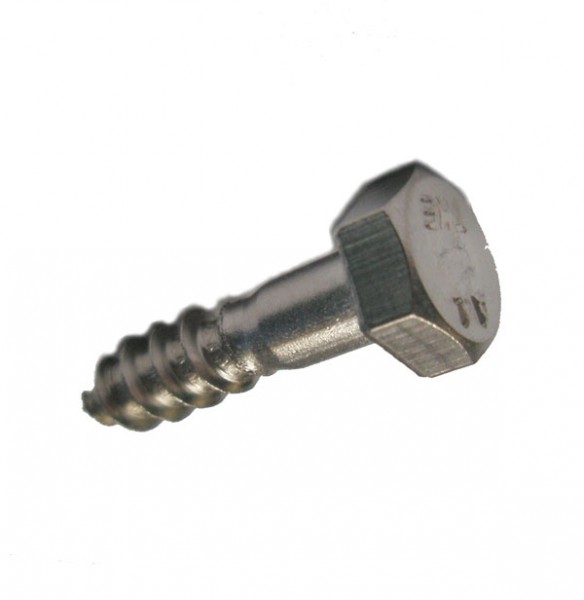 10 Edelstahl V2A Sechskant Holzschrauben DIN 571 A2 8x120