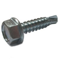 100 Sechskant Bohrschrauben DIN 7504 verzinkt K 4,2x13