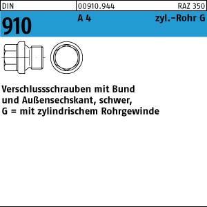 1 Verschlussschrauben DIN 910 A4 G 3/4 A V4A Edelstahl