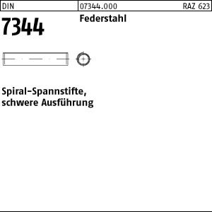 500 Spiral Spannstifte DIN 7344 Federstahl 8x40