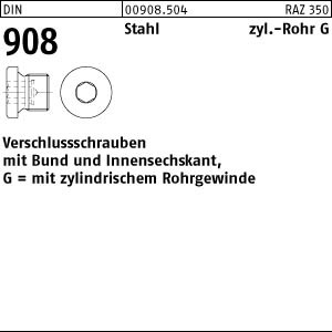 25 Verschlußschrauben DIN 908 Stahl G 3/4 A