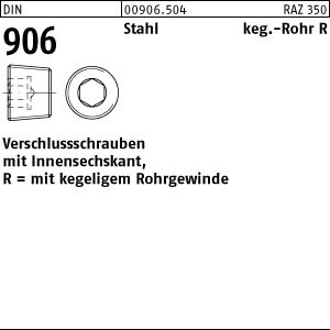 1 Verschlußschrauben DIN 906 Stahl R 1 3/4