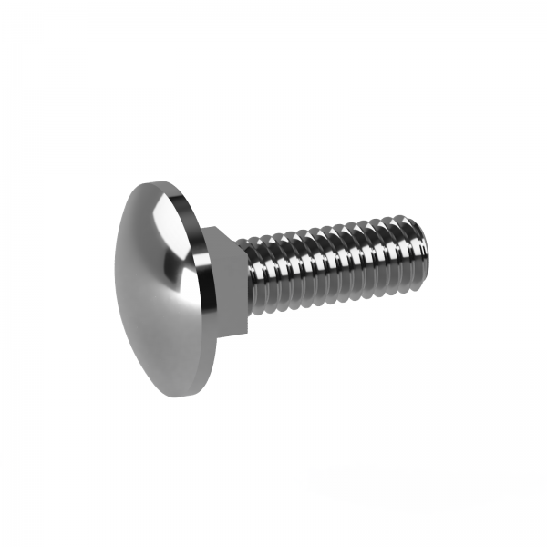 100 Edelstahl V2A Schloßschrauben DIN 603 A2 M8x40