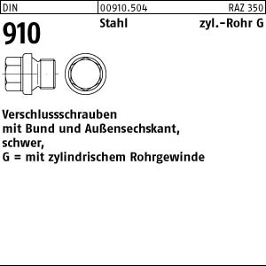25 Verschlussschrauben DIN 910 Stahl G 1 A