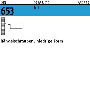 10 Edelstahl A1 Rändelschrauben DIN 653 1.4305 M6x40