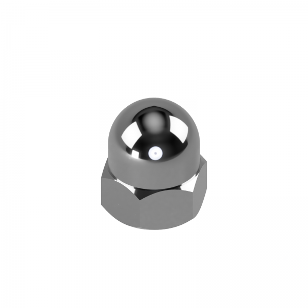 50 Edelstahl V2A Hutmuttern DIN 1587 A2 M5