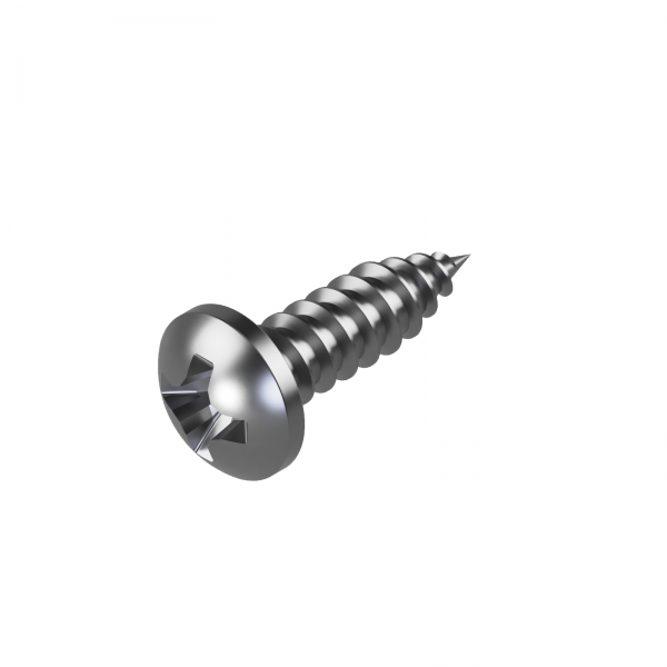 100 Linsenkopf Blechschrauben ISO 7049 verzinkt 2,9x22 -C-H