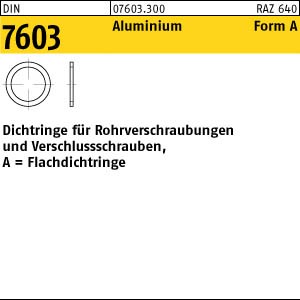 100 Aluminium Dichtringe DIN 7603 Form A 18x22x1,5