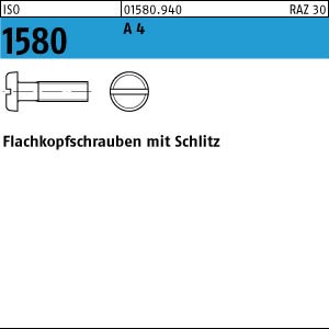 500 Flachkopfschrauben ISO 1580 A4 M5x30 V4A Edelstahl